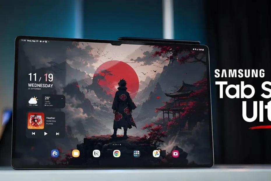 Galaxy Tab S12 design entalhe