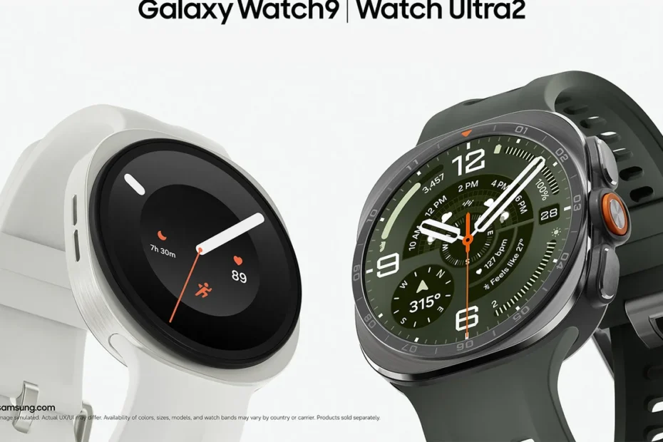 Galaxy Watch9 e Watch Ultra2 funcionalidades de saúde e preços