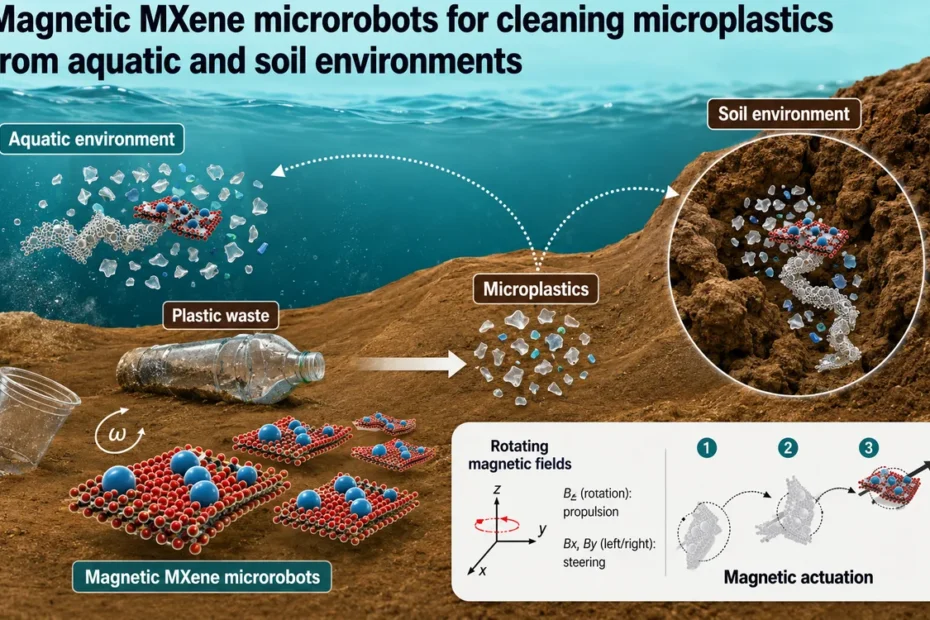 microrrobôs removem microplásticos solo água estudo