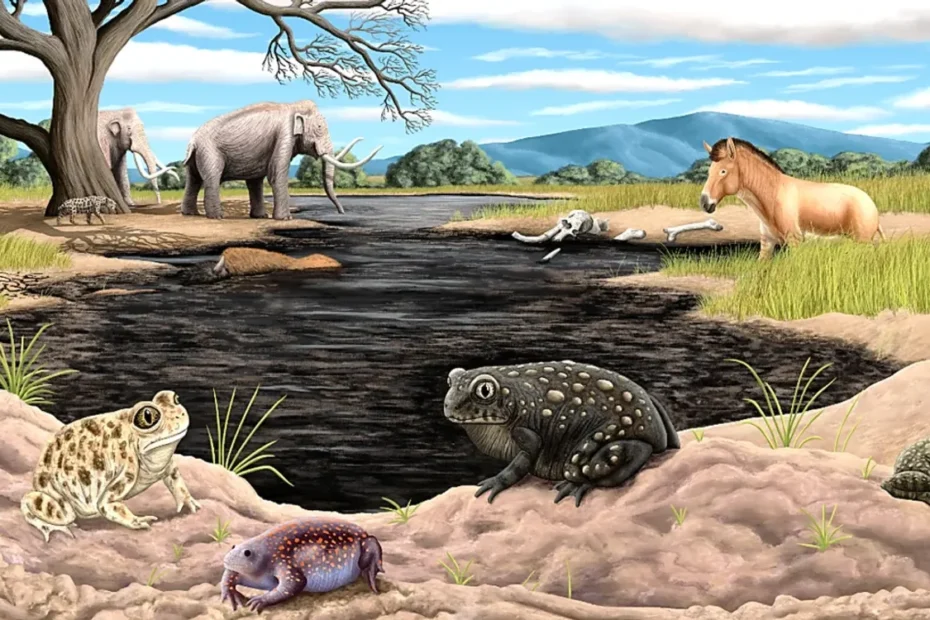Nova espécie de sapo da Era do Gelo no La Brea Tar Pits